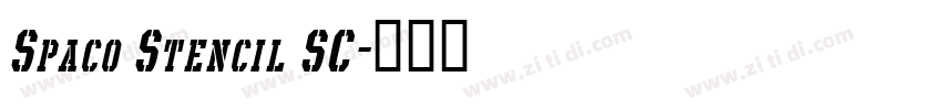Spaco Stencil SC字体转换